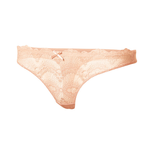 Damen Sommer Slips 2er-Set, Thong, peach
