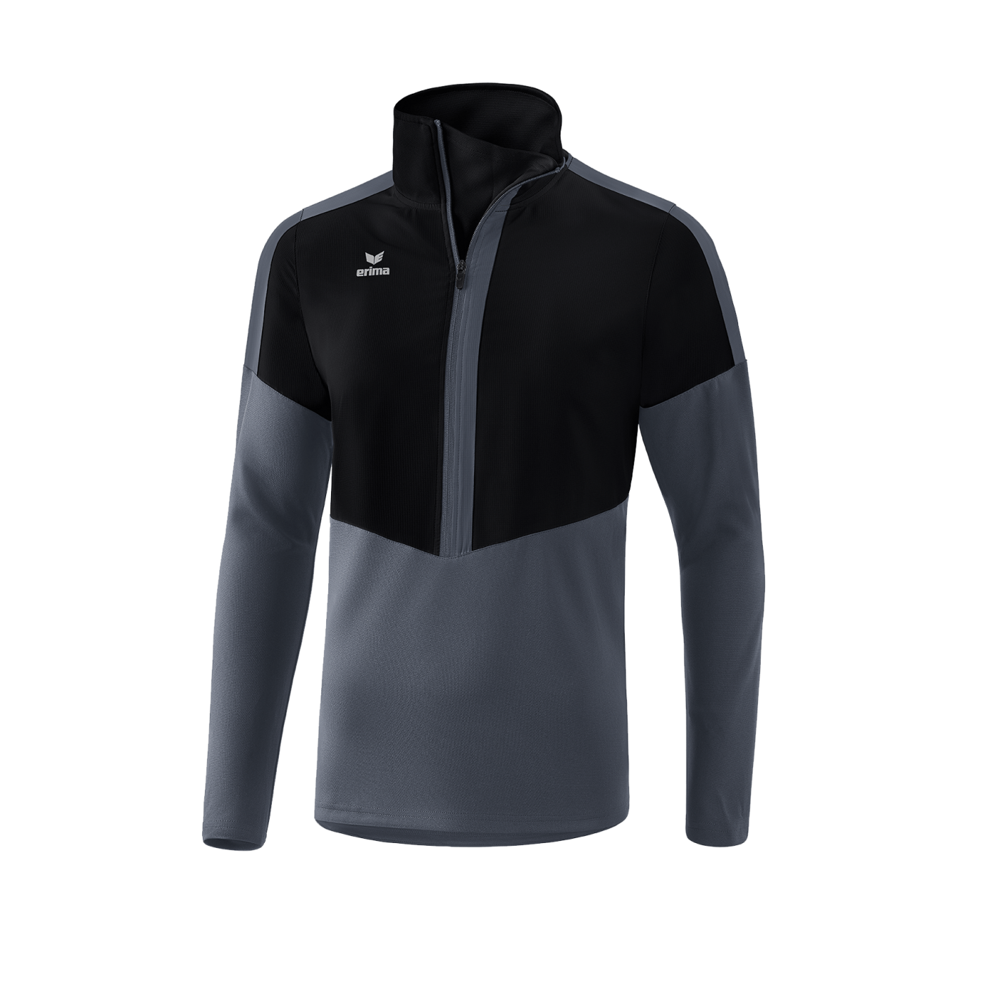 Erima Squad HalfZip Sweatshirt Schwarz Grau