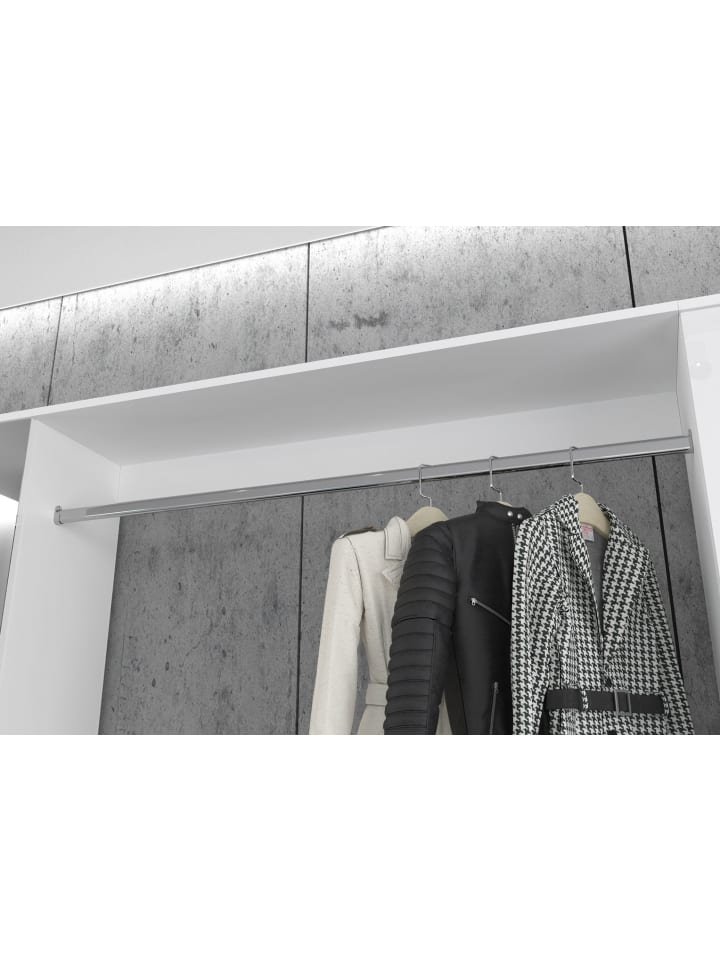 ebuy24 Garderobenaufstellung ProjektX 2 Weiß 121 x 34 cm günstig kaufen onesize
