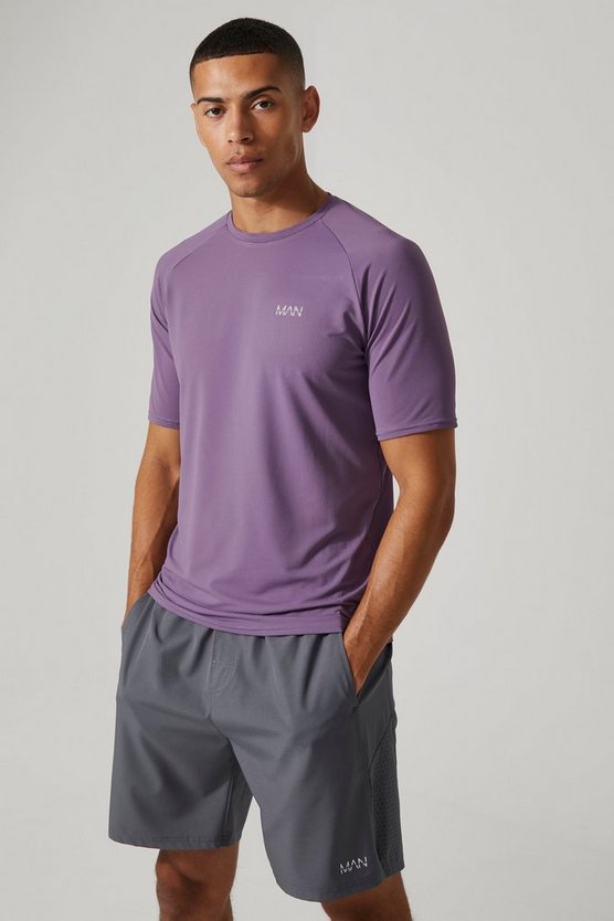 Strukturiertes Man Active Slim-Fit Mesh T-Shirt