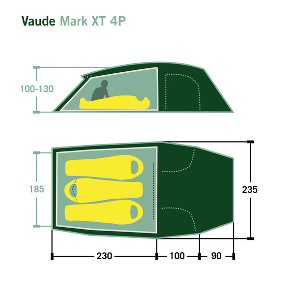 MARK XT 4P - Tunnelzelt