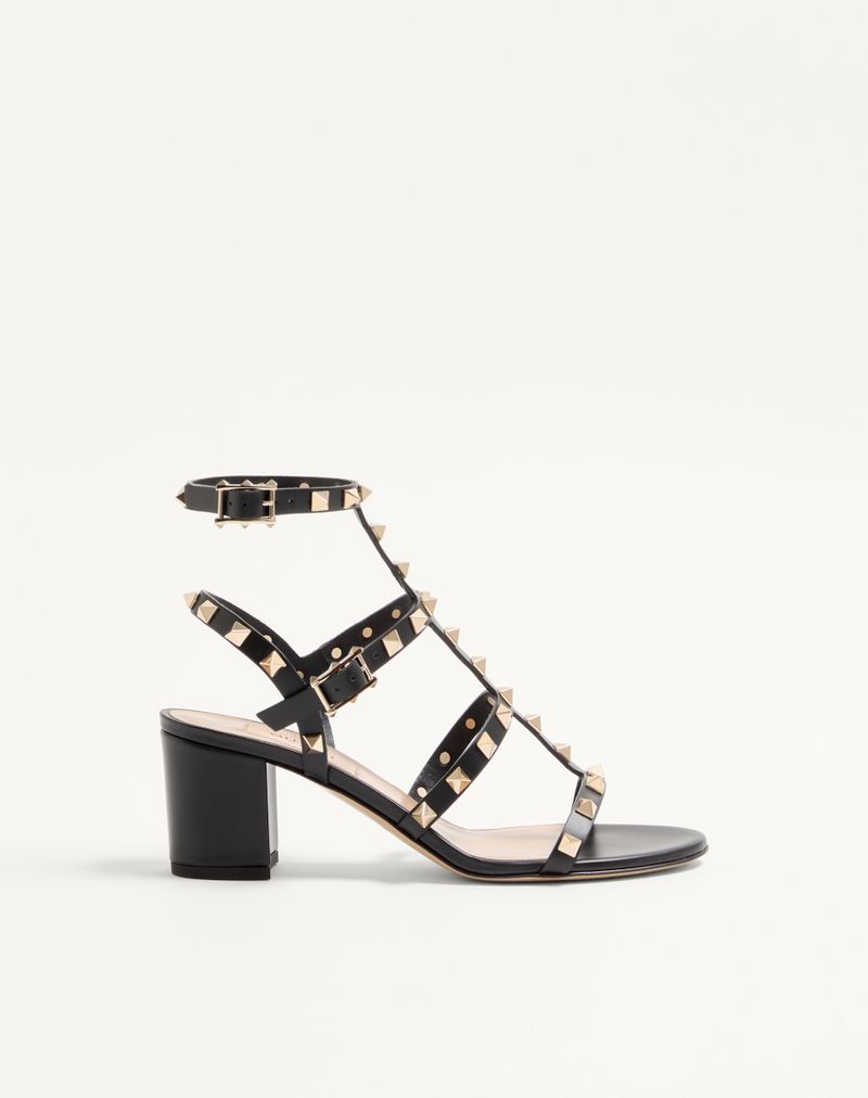 Rockstud sandaal met 60 mm bandjes