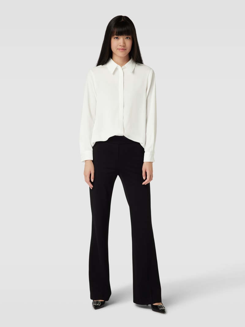 Hemdbluse mit Umlegekragen Modell 'BASIC' in offwhite