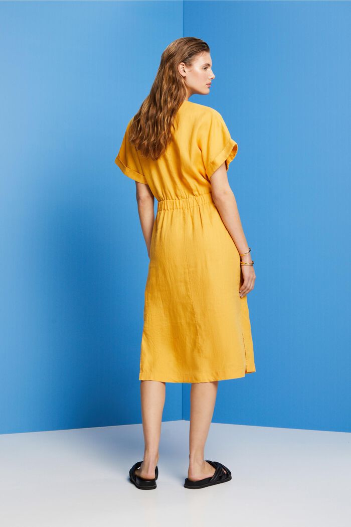 Wickelkleid, 100 % Leinen