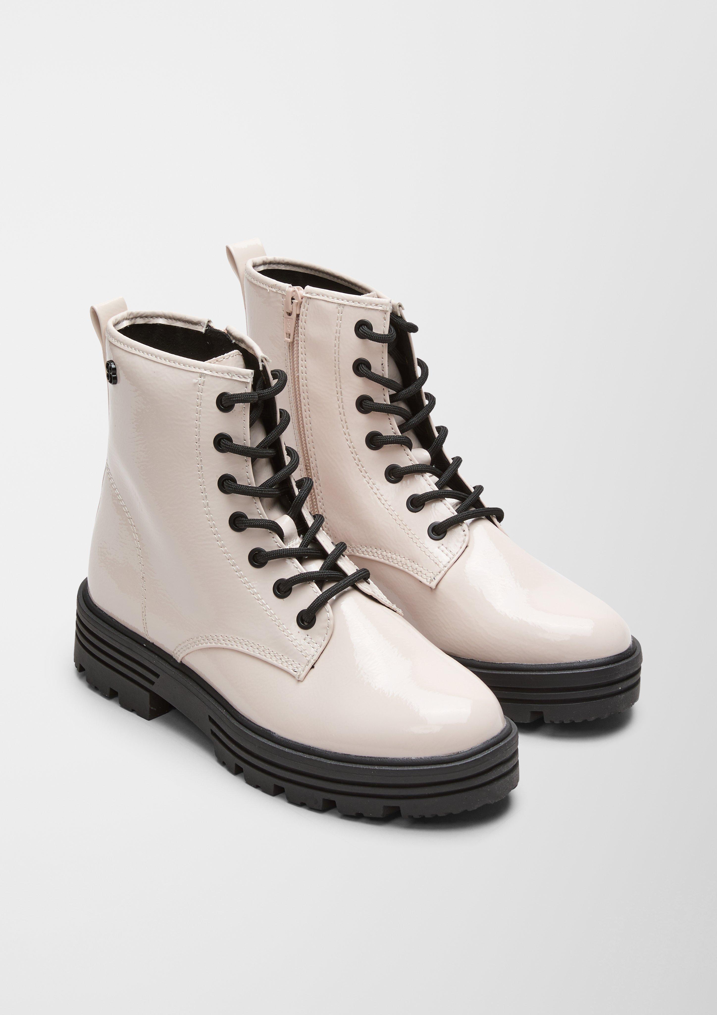 Schnürstiefel aus Kunstleder  6006494-466