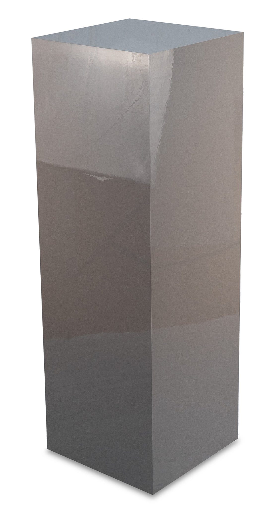 STEMA Seyfried Blumenständer Dekosäule (Pflanzensäule - Hochglanz Stone Grey, Pflanzenständer, Blumensäule), 3 Größen zur Auswahl