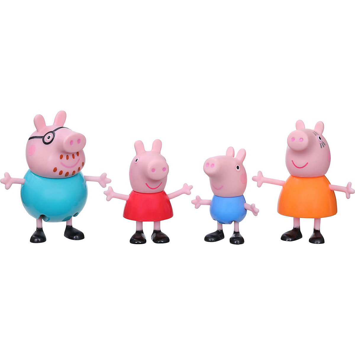 Peppa Pig Peppa’s Adventures Familienfiguren 4er-Pack Sortiment, ab 3 Jahren