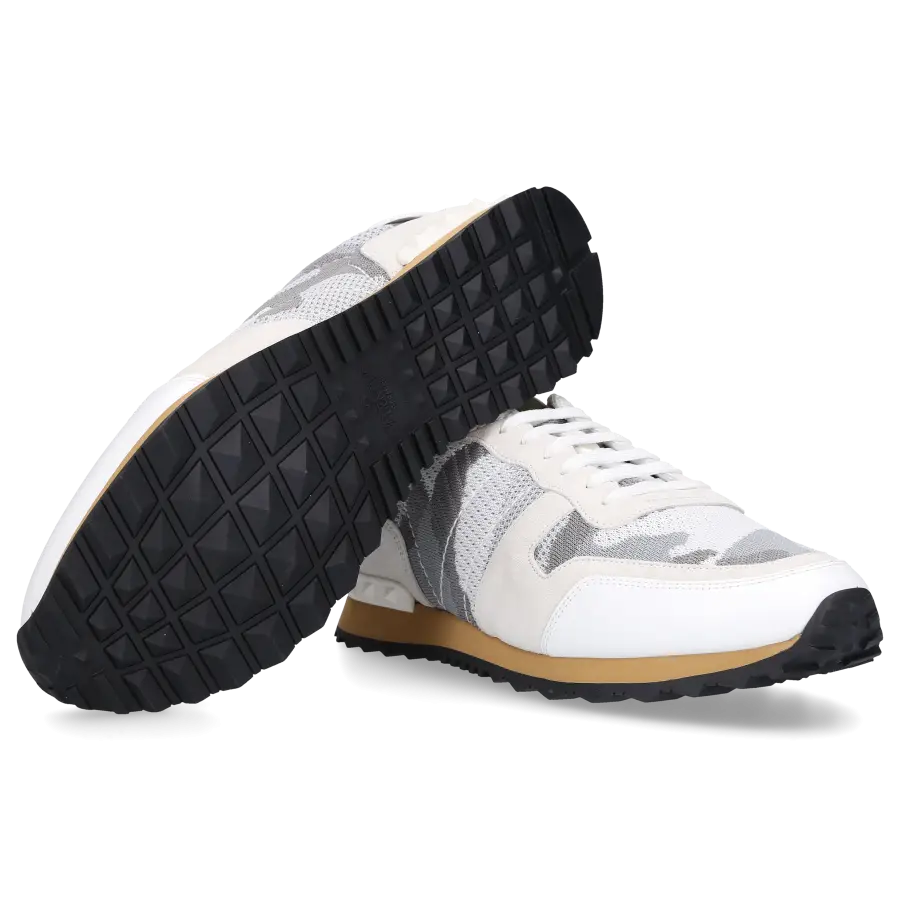 Valentino Garavani - Sneaker low ROCKRUNNER Textil - weiß