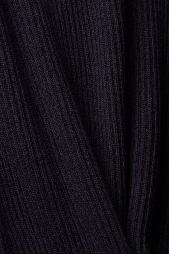 Rippstrickpullover mit Colorblocking-Details
