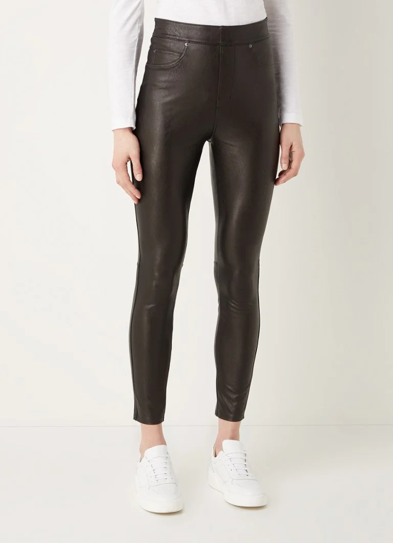 SPANX augstvidukļa, pieguļošas, īsas legingas no mākslīgās ādas
