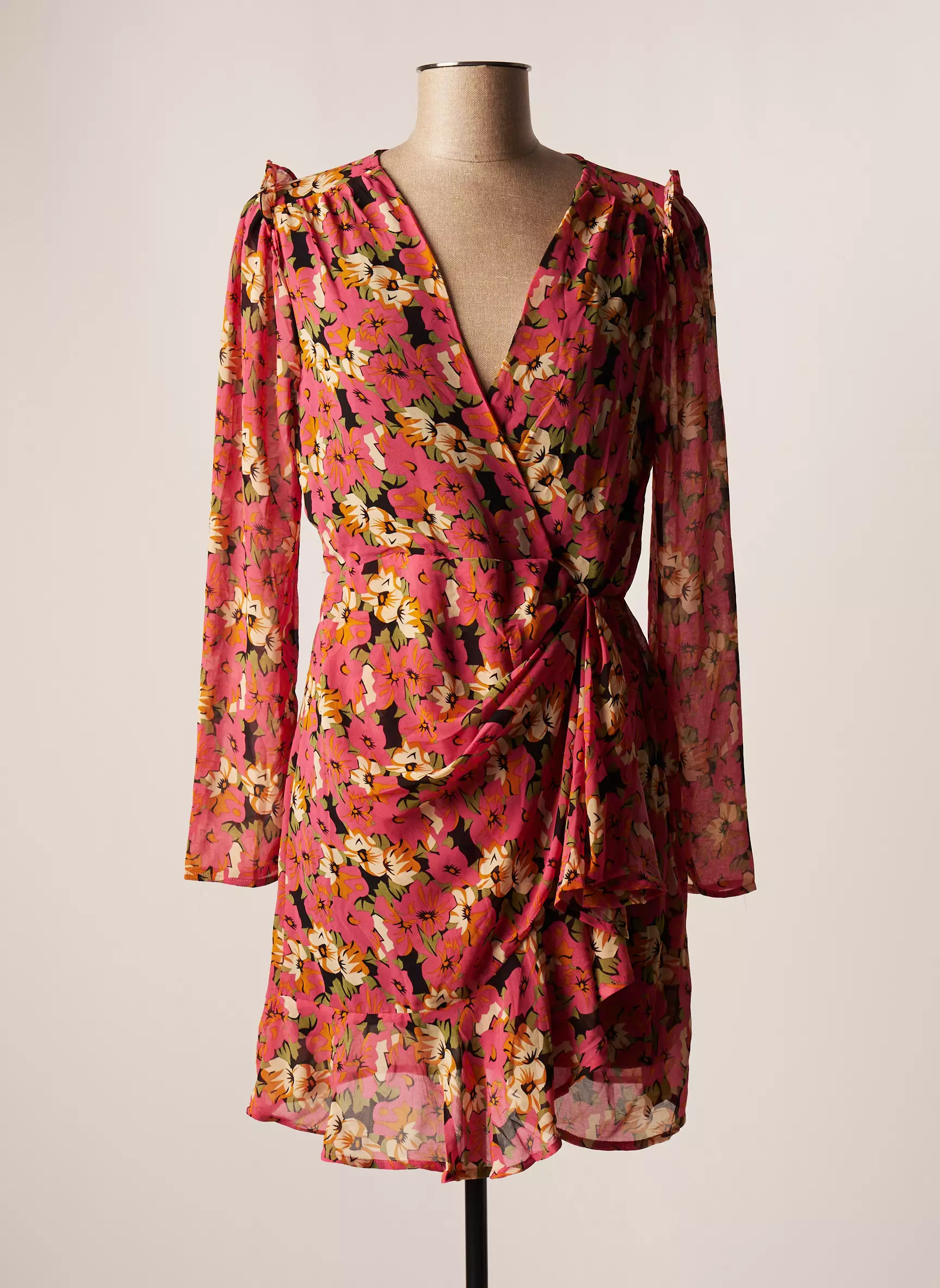 Cherry Paris Robes Courtes Femme couleur rose