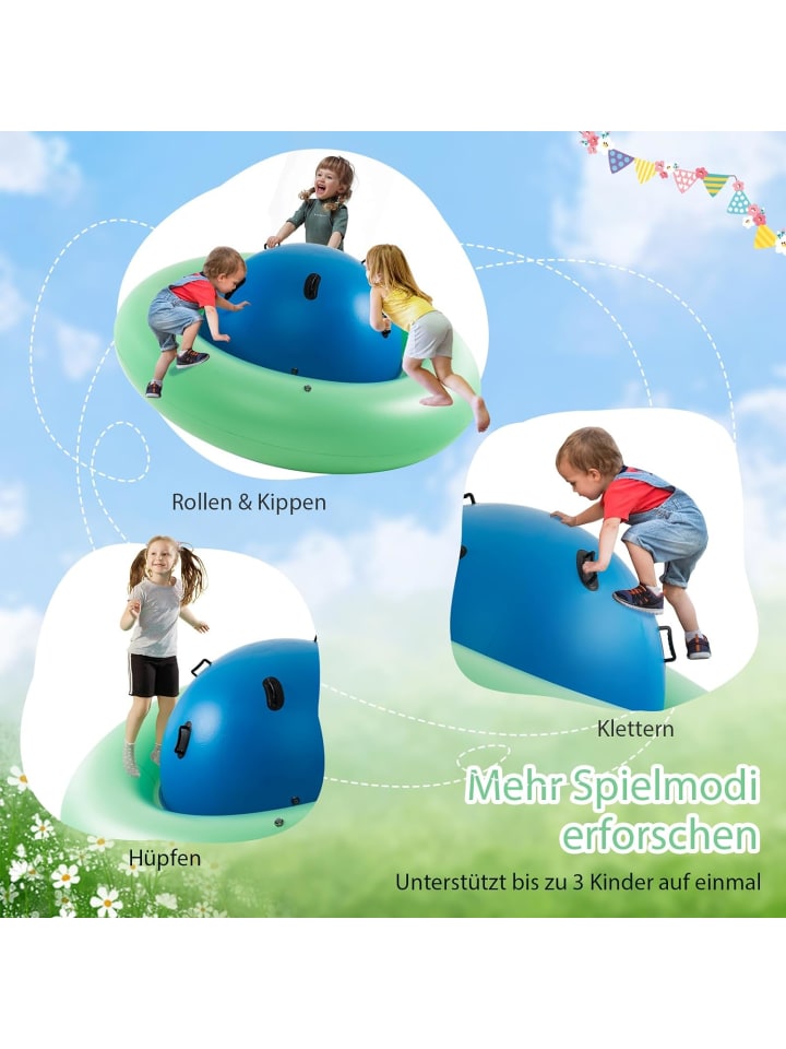 COSTWAY Kuppelwippe aufblasbar ab 5 Jahren in Grün günstig kaufen onesize