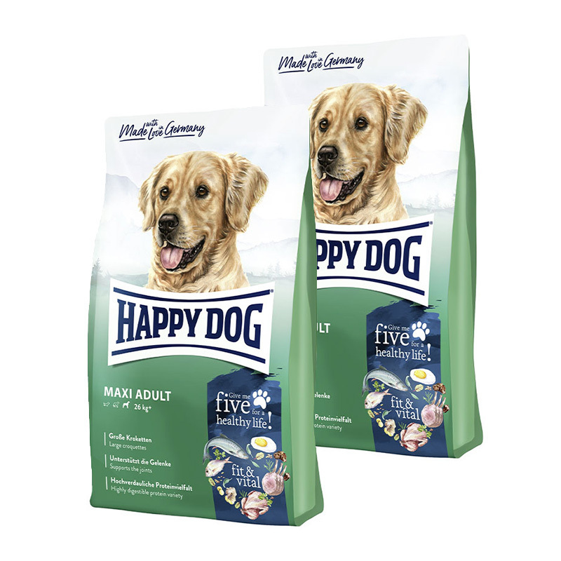 HAPPY DOG Hundetrockenfutter HAPPY DOG fit & vital Maxi Adult 2x14 kg