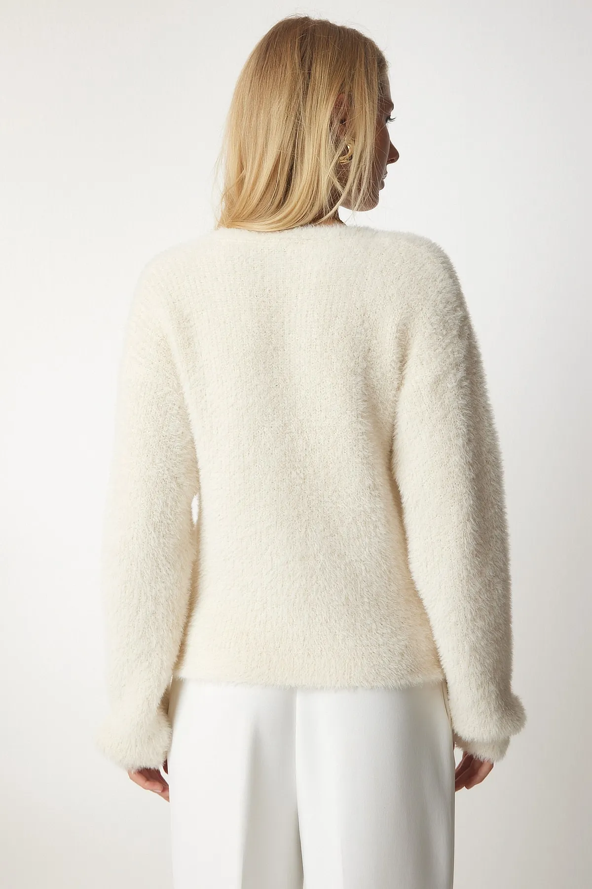 Happiness İstanbul  Strickjacke - Beige - Regular Fit