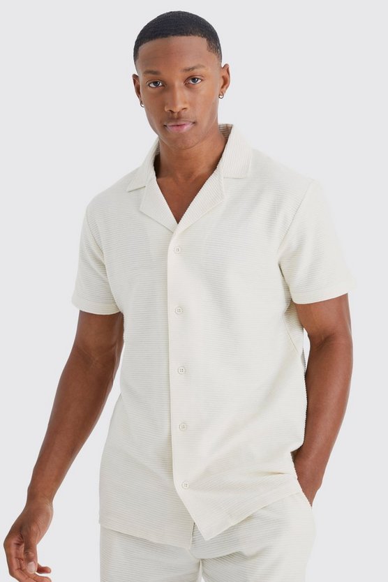 Kurzärmliges Ottoman Jersey-Hemd und Shorts