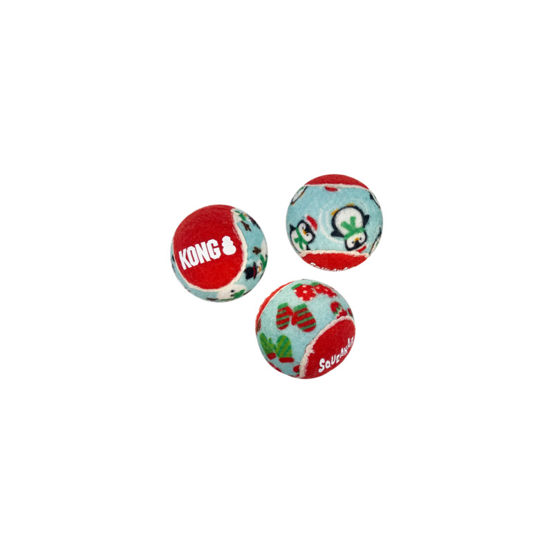 KONG Hundebälle KONG Holiday SqueakAir Balls 6 Stk. S-M