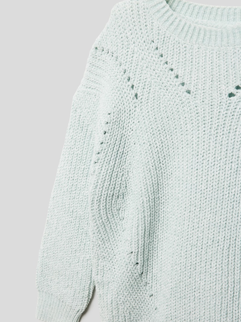 Pullover mit Strickmuster Modell 'LINKI3' in mint
