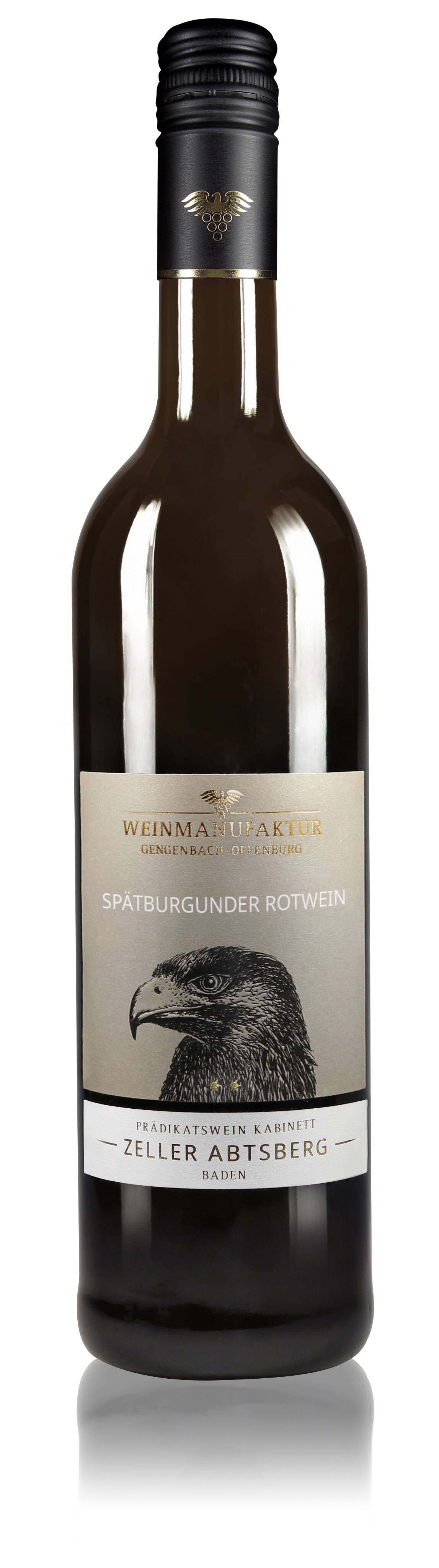 Weinmanufaktur Gengenbach-Offenburg Klassik Zeller Abtsberg Spätburgunder Rotwein Kabinett 0,75L 2019