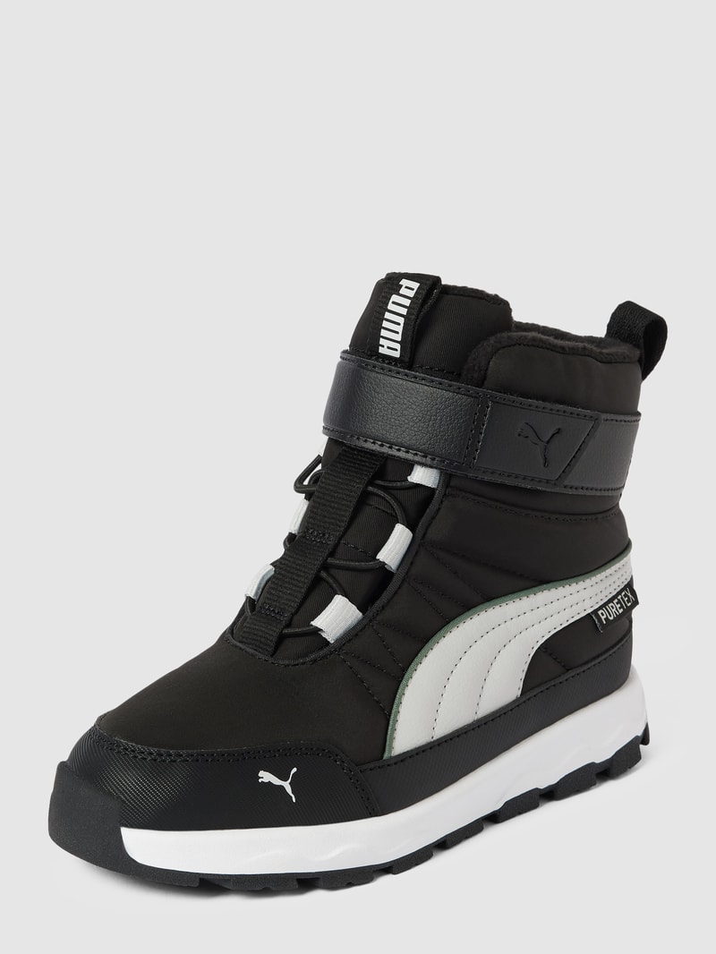 Stiefel mit Label-Detail Modell 'Evolve' in schwarz