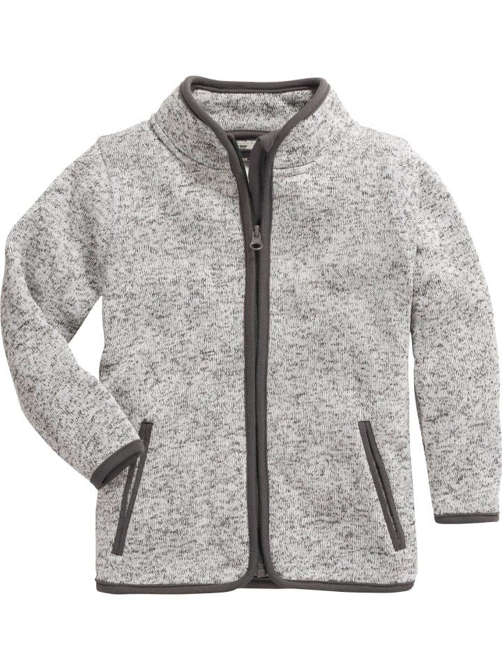 Playshoes Strickfleece-Jacke in Grau günstig kaufen