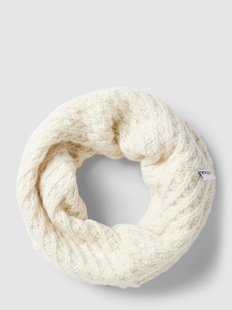Schal mit Label-Detail in offwhite