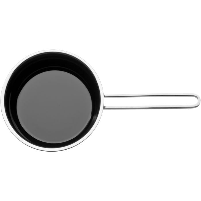 Fusiontec Functional Stielkasserolle mit Glasdeckel, 16 cm, Black