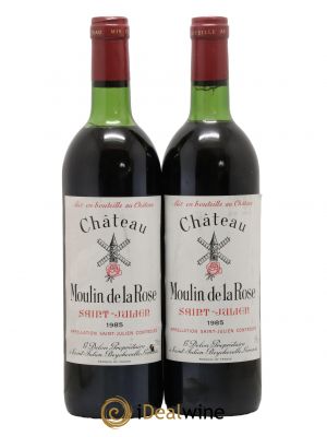 Château Moulin de la Rose Cru Bourgeois  1985 - Lot de 2 Bouteilles