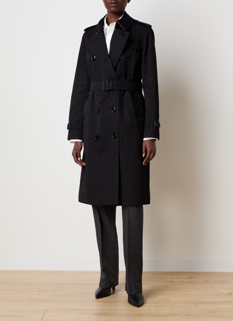 Trench doppiopetto Burberry Kensington con cintura