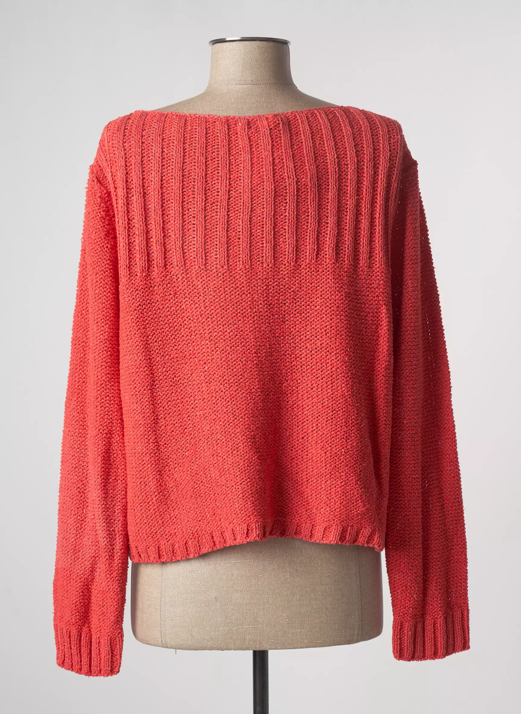 Poles Cardigans Femme couleur rouge