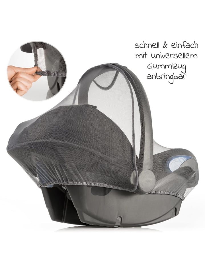 Zamboo Erstlings-Schutz-Set für Babyschalen mit Insektenschutz in grau günstig kaufen onesize