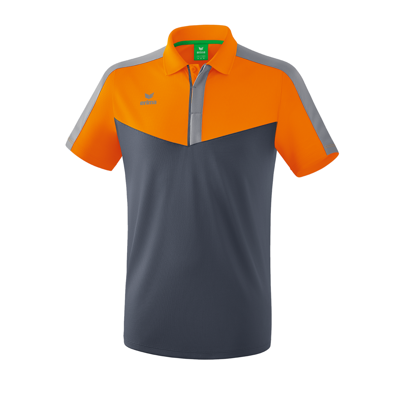 Erima Squad Poloshirt Orange Grau