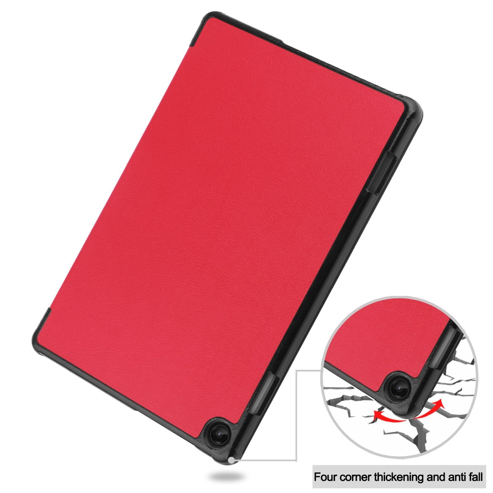 Lobwerk Tablet-Hülle Schutzhülle für Lenovo M10 3rd Gen 2022 10.1 Zoll, Wake & Sleep Funktion, Sturzdämpfung, Aufstellfunktion