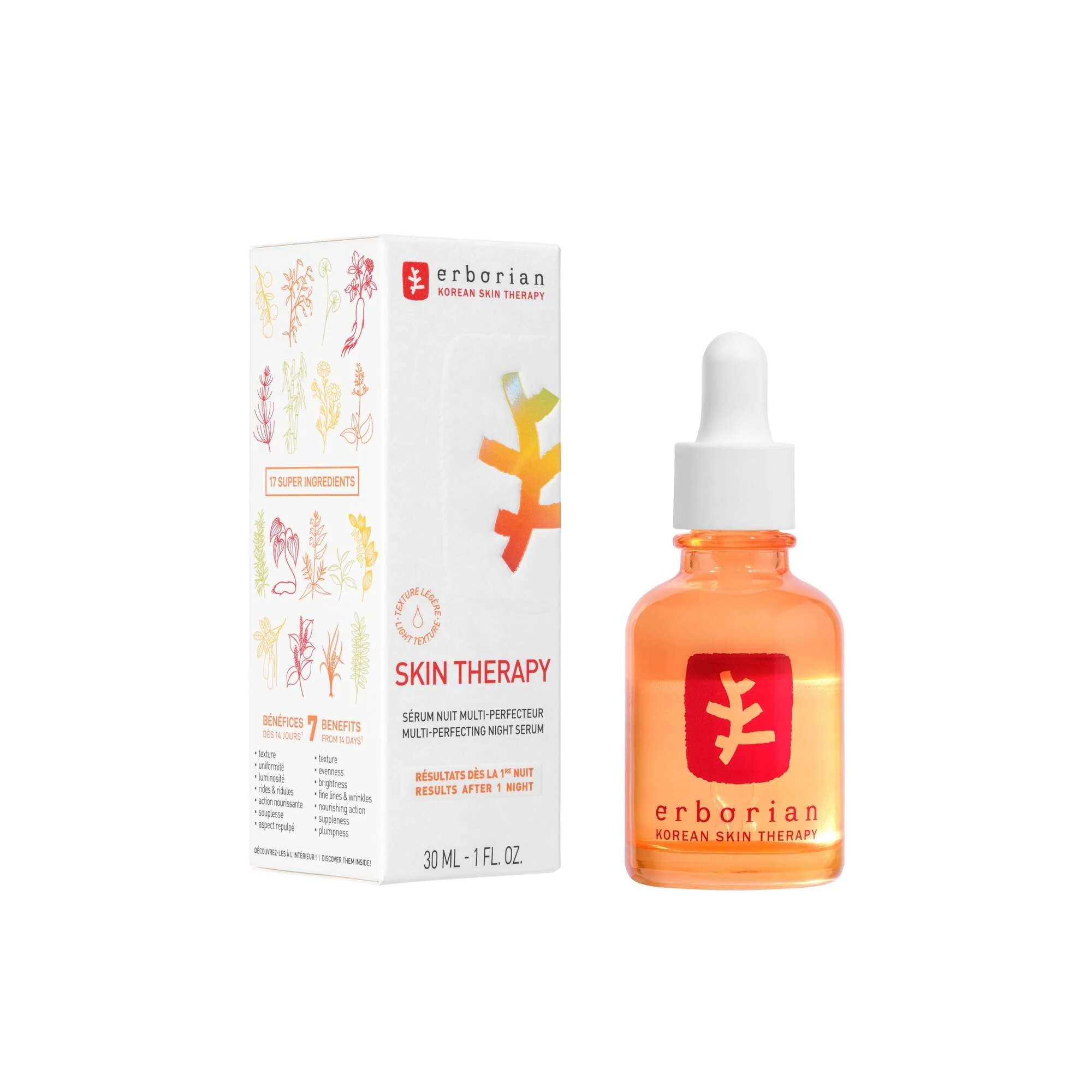 Super Ingredients Skin Therapy Serum - Világosító arcszérum, Ránctalanító arcszérum, Tápláló arcszérum