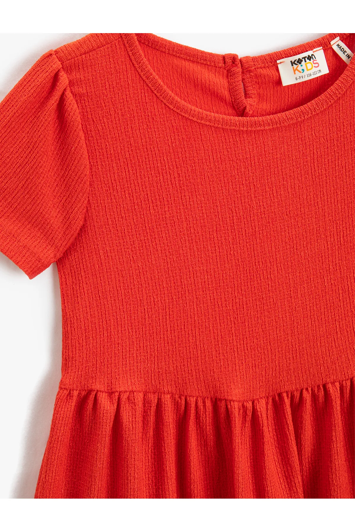 Koton  Kleid Basic Midi Kurzarm Rundhals gestuft