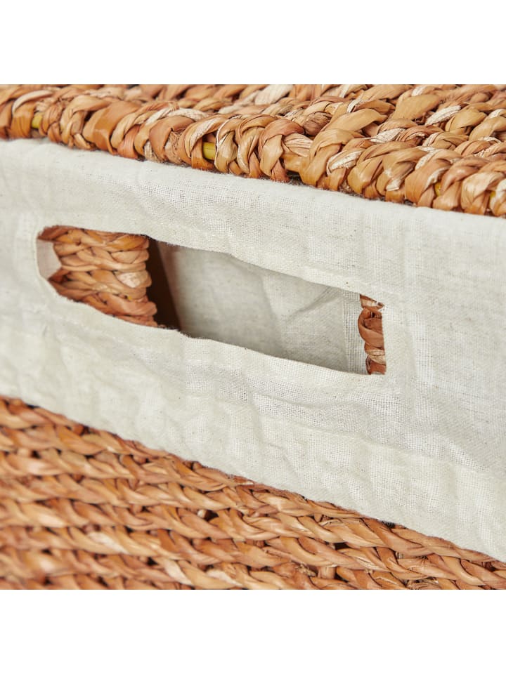 relaxdays Wäschekorb in Natur/ Beige - (B)50 x (H)50 x (T)40 cm günstig kaufen onesize