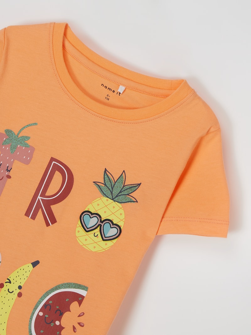 T-Shirt aus Bio-Baumwolle Modell 'Jakobe' in orange