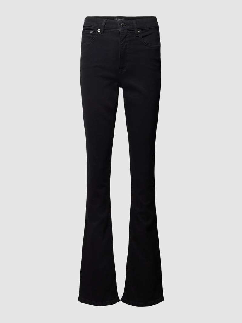 Bootcut Jeans im 5-Pocket-Design in schwarz