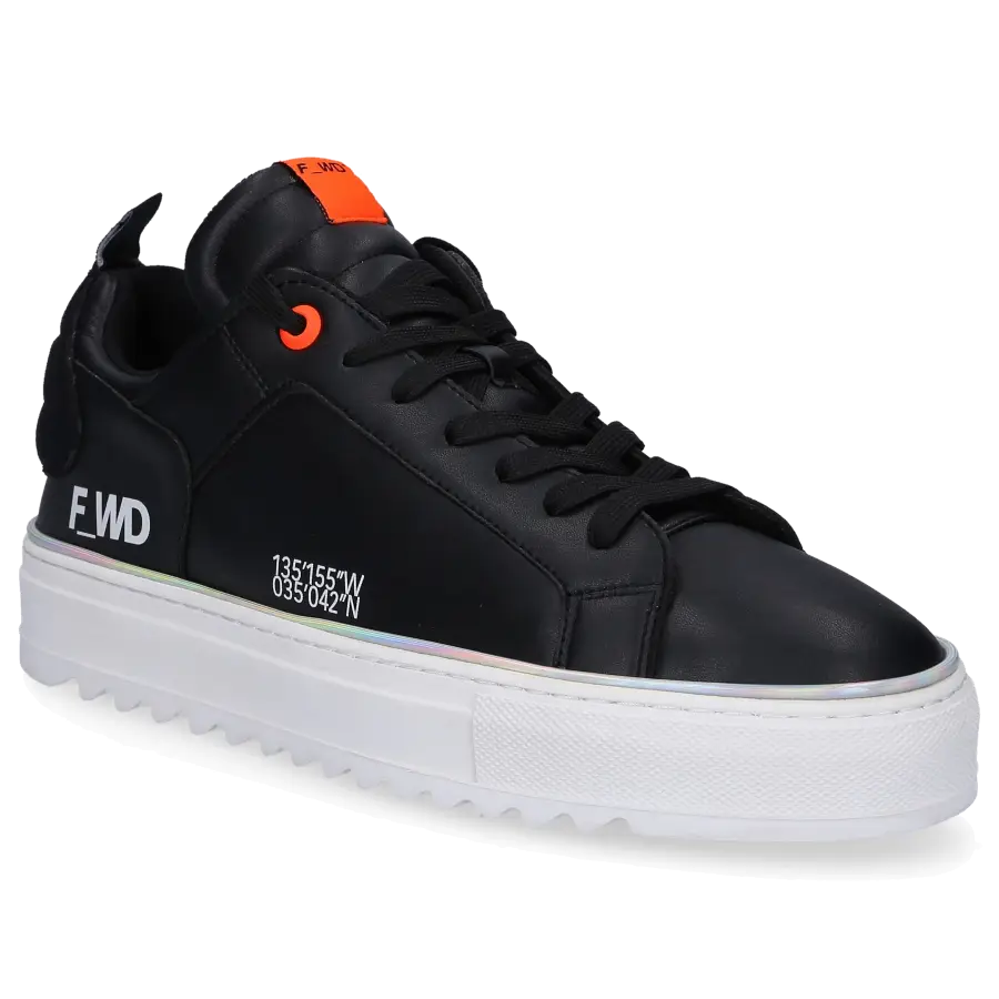 F_WD - Sneaker low XP1_SHEM X Eco Nappaleder Logo schwarz - schwarz