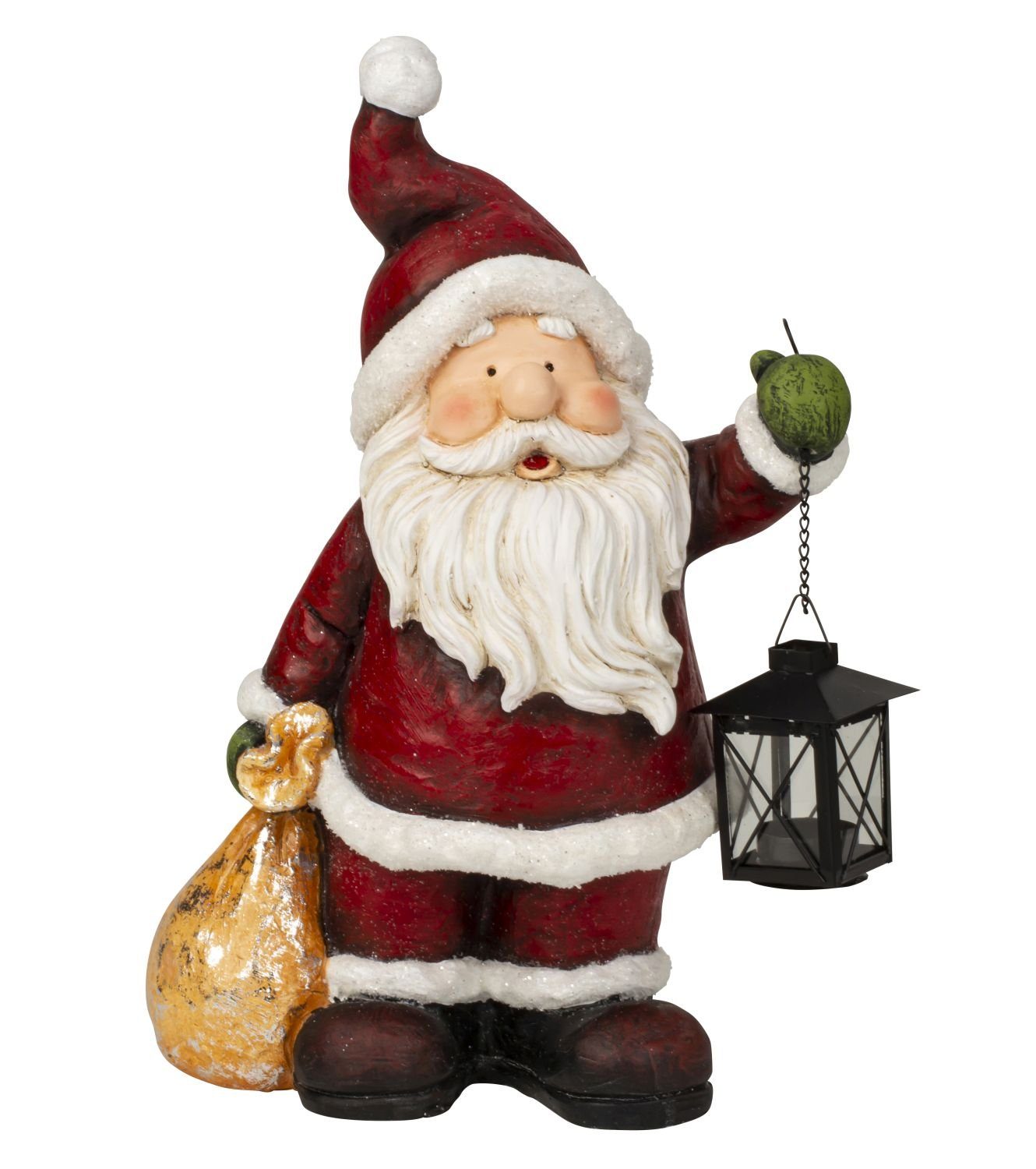 Mel-O-Design Weihnachtsmann 5904 Weihnachtsmann stehend mit Laterne (1 St), Teelichhalter