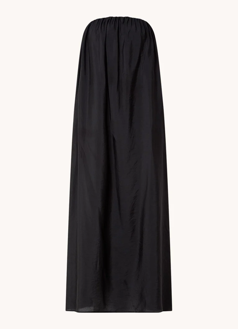 Abito midi senza spalline Callum di Co'Couture con arricciature