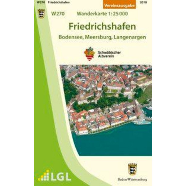 Friedrichshafen - Bodensee, Meersburg, Langenargen 1 : 25 000 - Wanderkarte