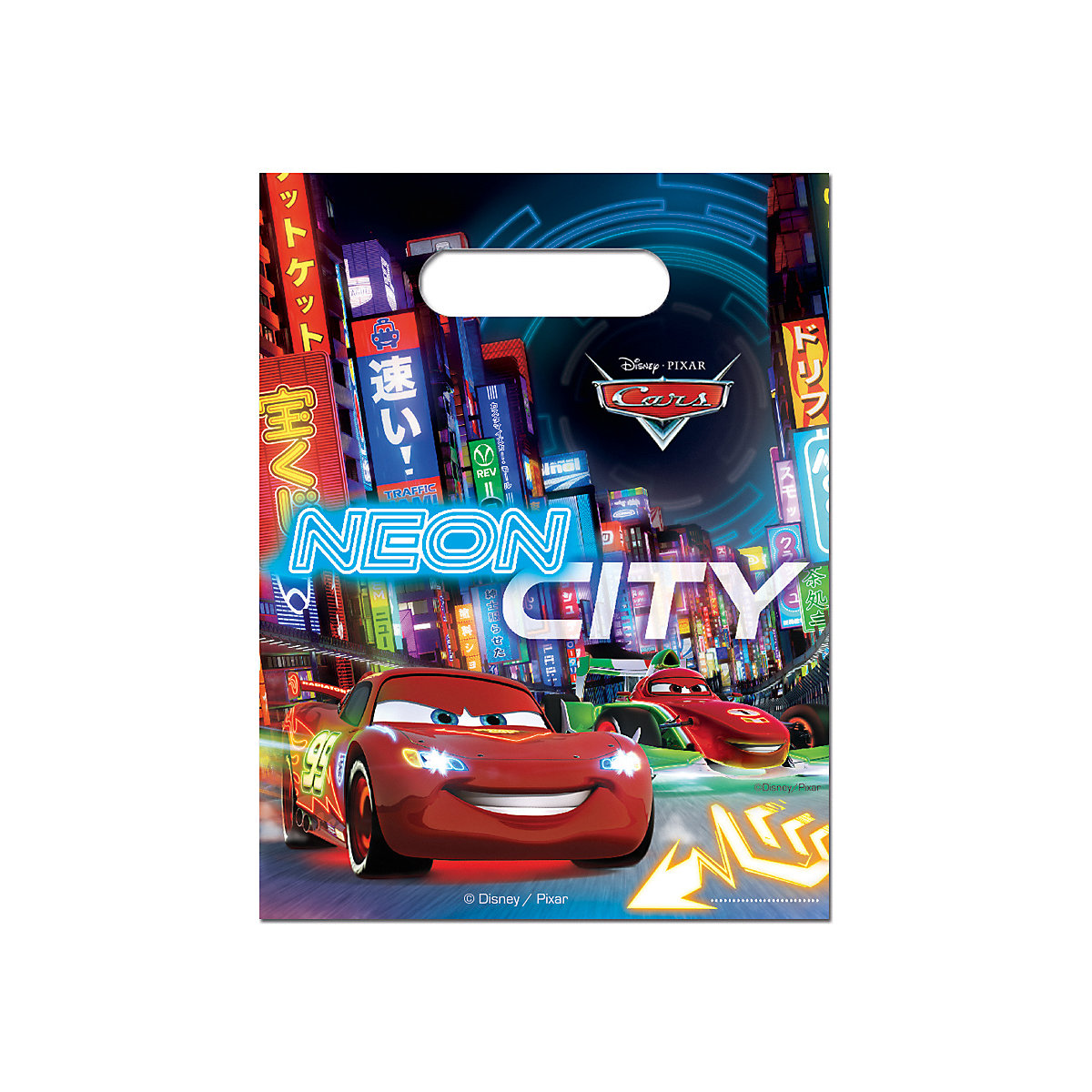 Mitgebseltüten   Cars Neon, 6 Stück