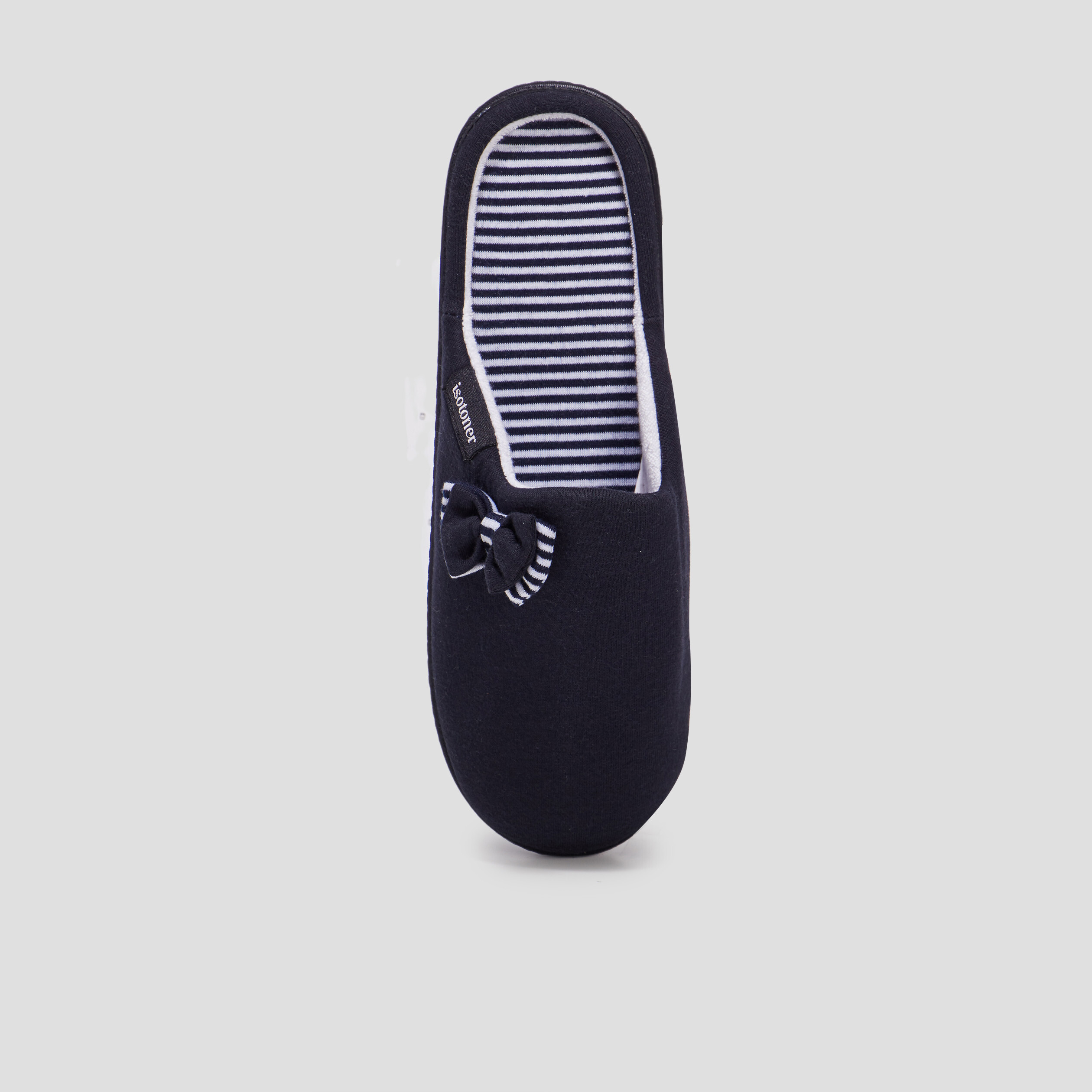 Chaussons mules Isotoner bleu marine femme | La Halle