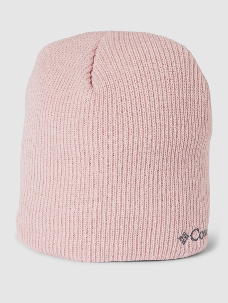 Beanie mit Label-Stitching Modell 'WHIRLIBIRD' in rosa
