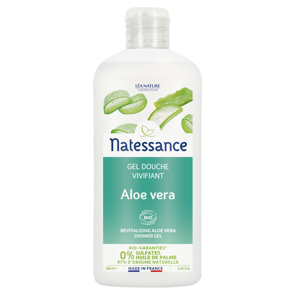 natessance Gel douche Aloe Vera vivifiant Gel douche