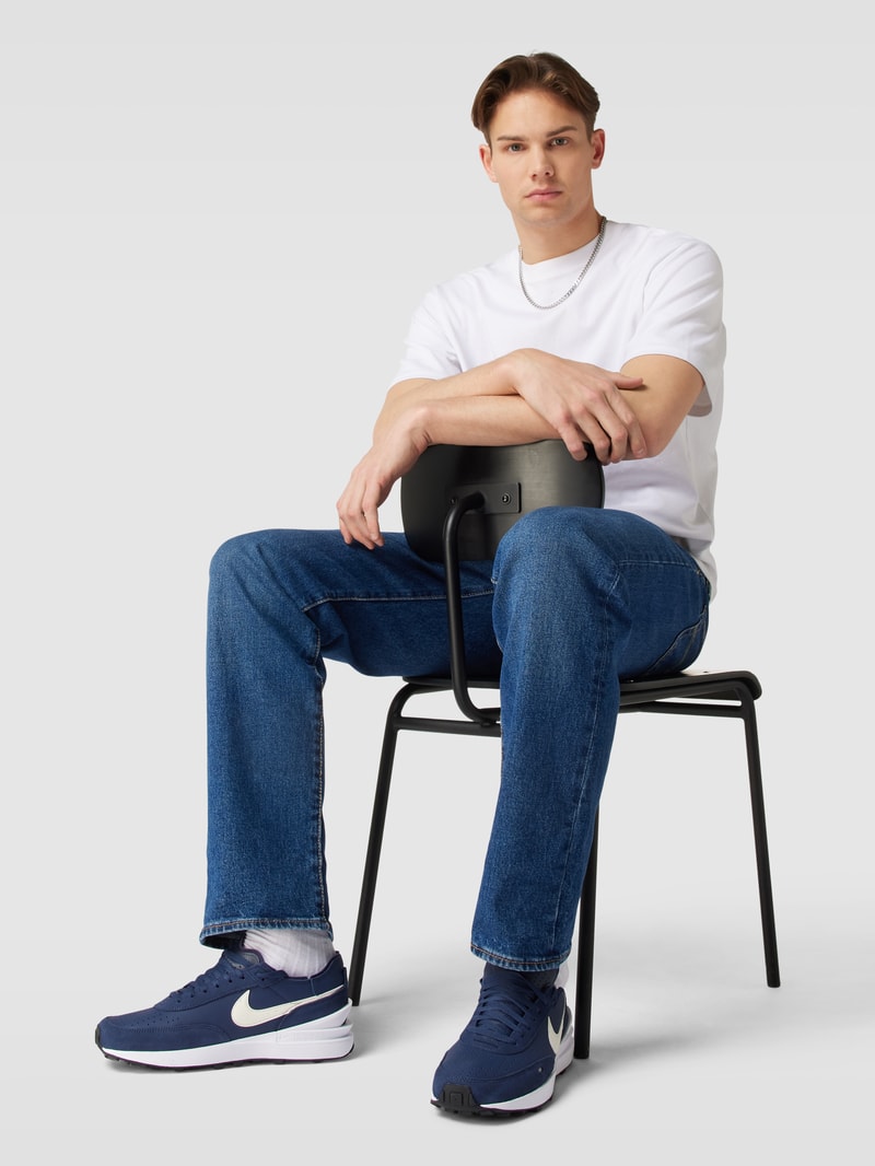 Sneaker mit Label-Detail Modell 'Waffle One' in marineblau