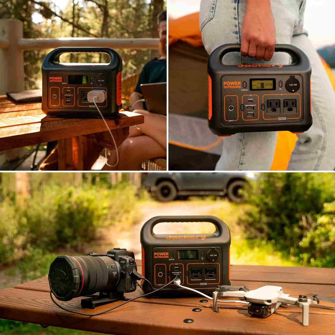 Gerador solar Jackery 300 (Jackery 300 + SolarSaga 100W)