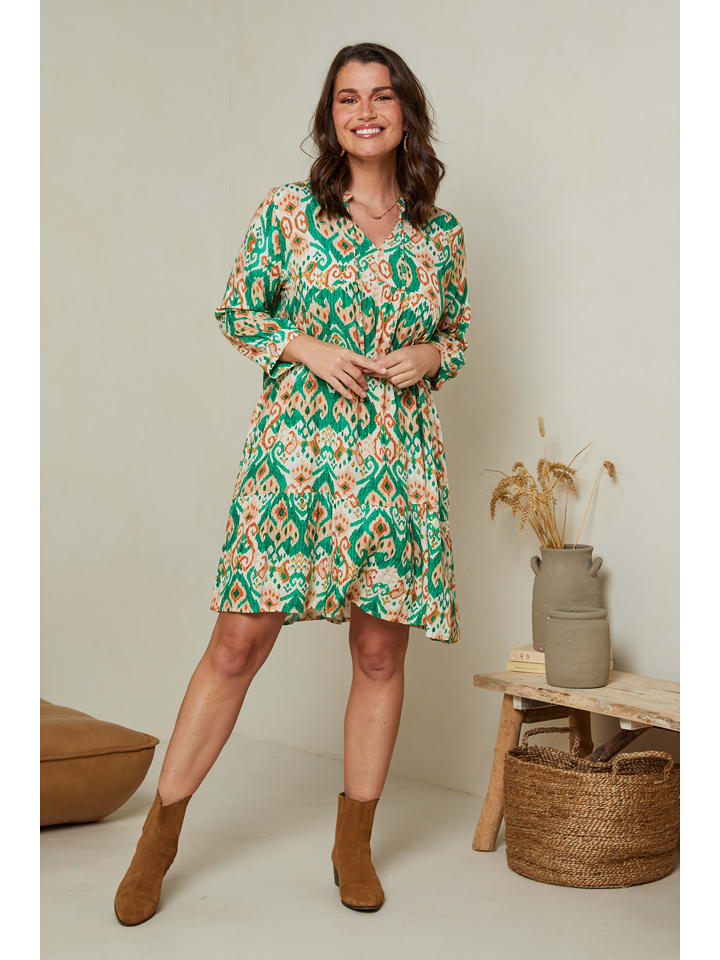 Curvy Lady Kleid in Grün günstig kaufen