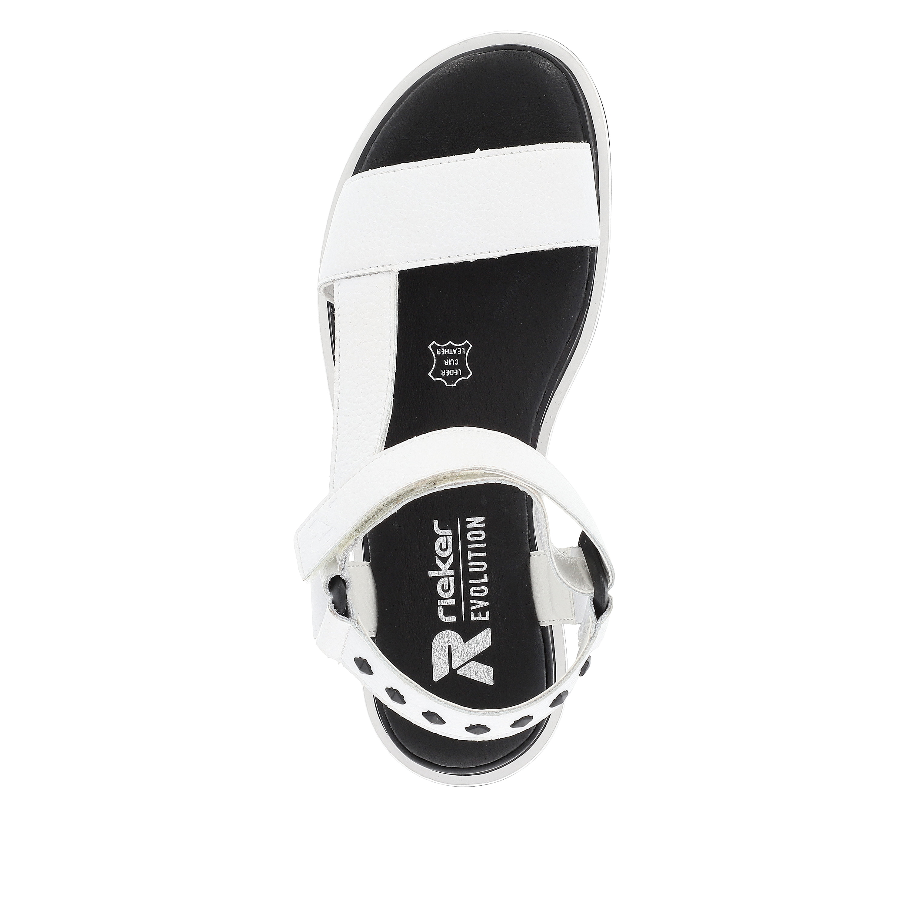 Rieker Damen Riemchensandalen pearl white