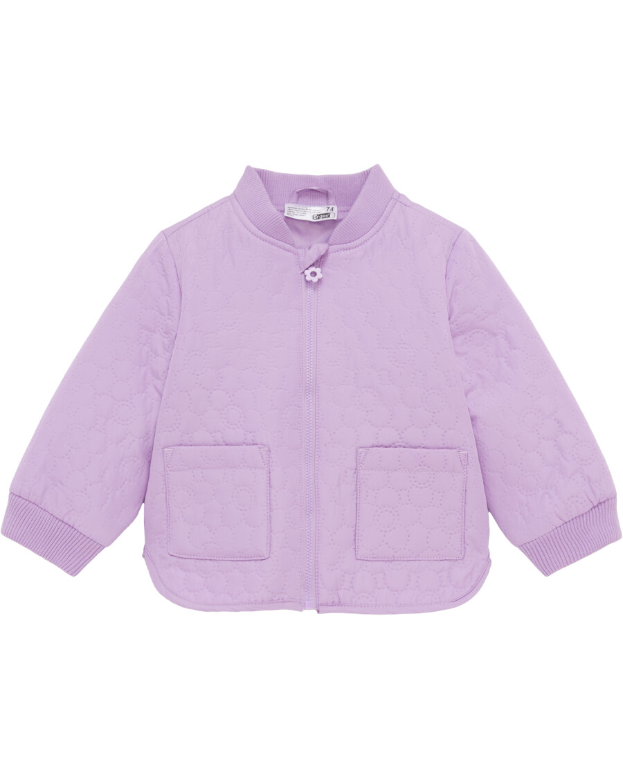 Lila Bomberjacke